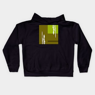 Earthy green abstract Kids Hoodie